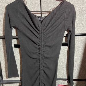 Black long sleeve dress